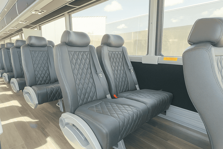 interior of Titusville Charter Bus charter bus