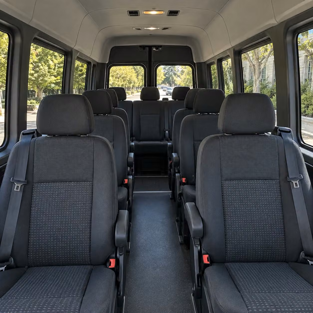 sprinter van with driver interior